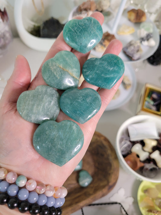 Amazonite Heart