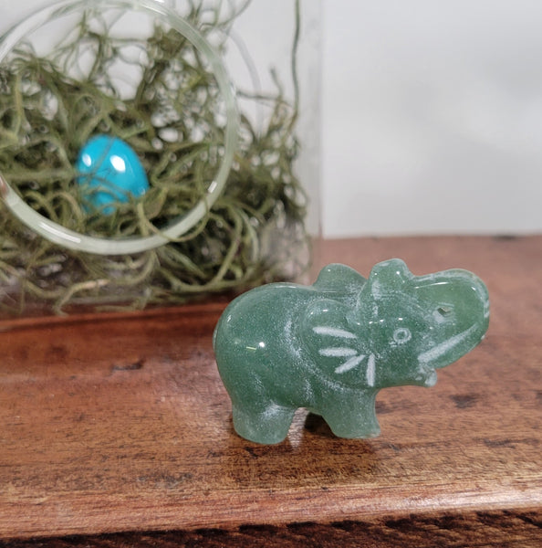 Green Aventurine Elephant