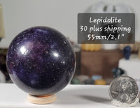 Lepidolite Sphere