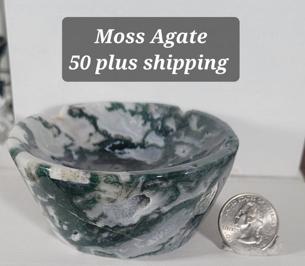 Moss Agate Bowl