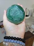 Fluorite Sphere with carving