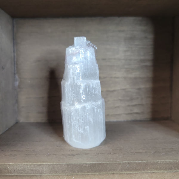 Satin Spar Selenite Mini Tiered Tower