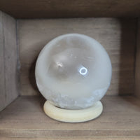 69mm Satin Spar Selenite Sphere