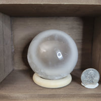 69mm Satin Spar Selenite Sphere