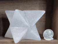 Satin Spar Selenite Merkaba