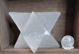 Satin Spar Selenite Merkaba