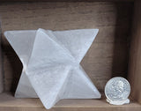 Satin Spar Selenite Merkaba