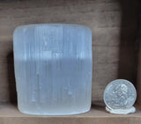 Satin Spar Selenite Candle Holder